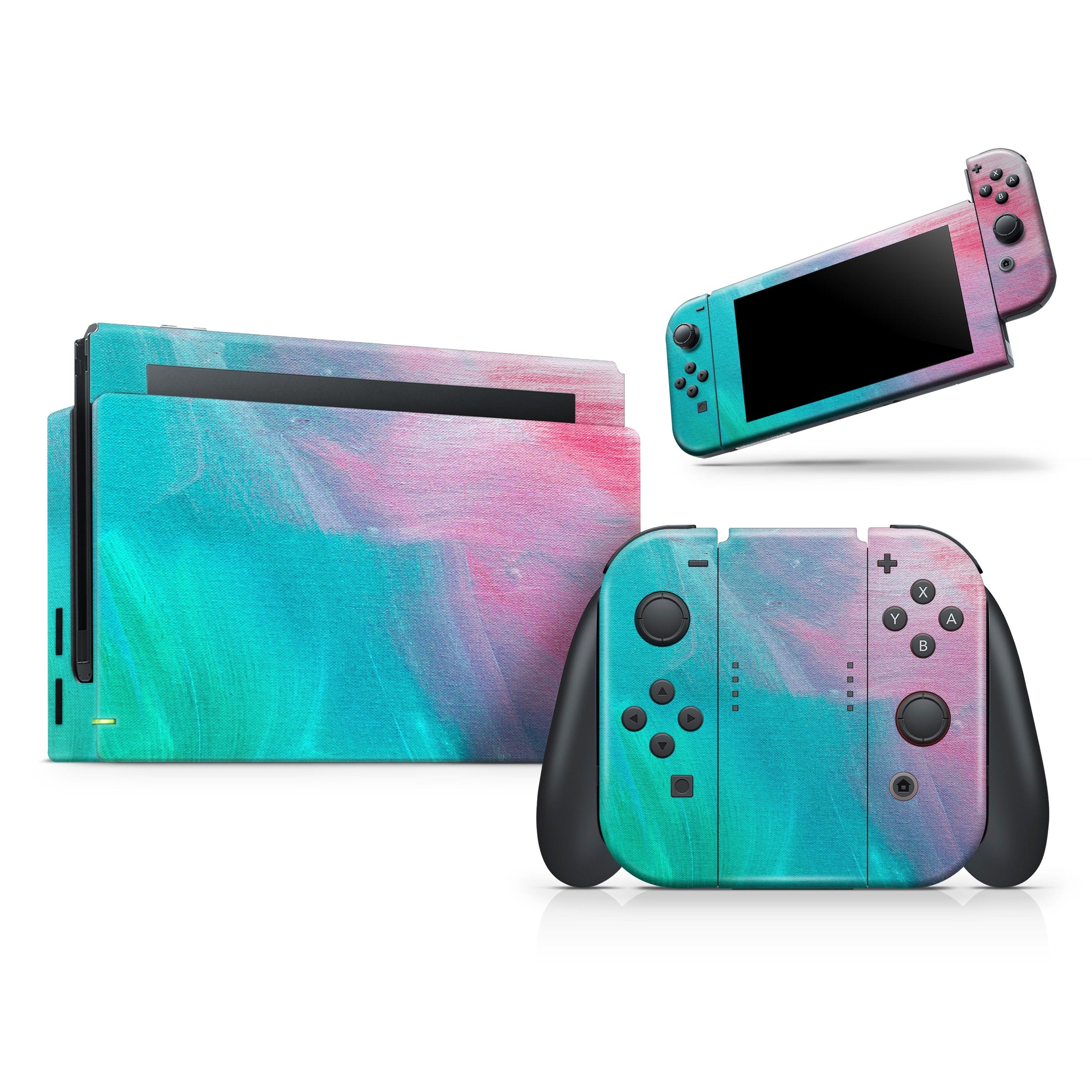 Pastel Marble Surface - Vinyl Skin Wrap for Nintendo Switch 2, OLED,