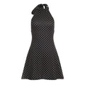 SUCHCUTE Sexy Polka Dot Print Halter Dress For Women Elegant Party