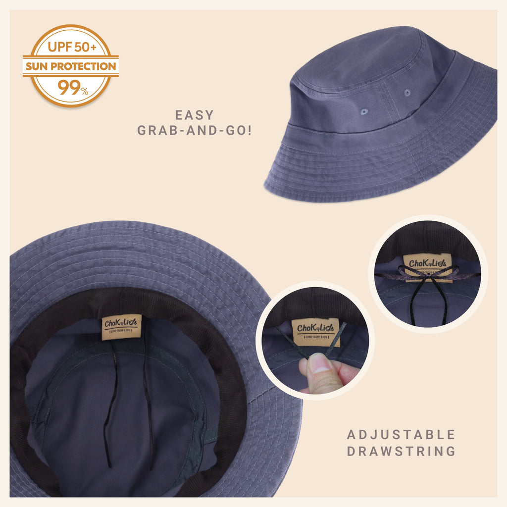 Classic Cotton Bucket Hat for Summer – Lightweight Cotton Sun Hat