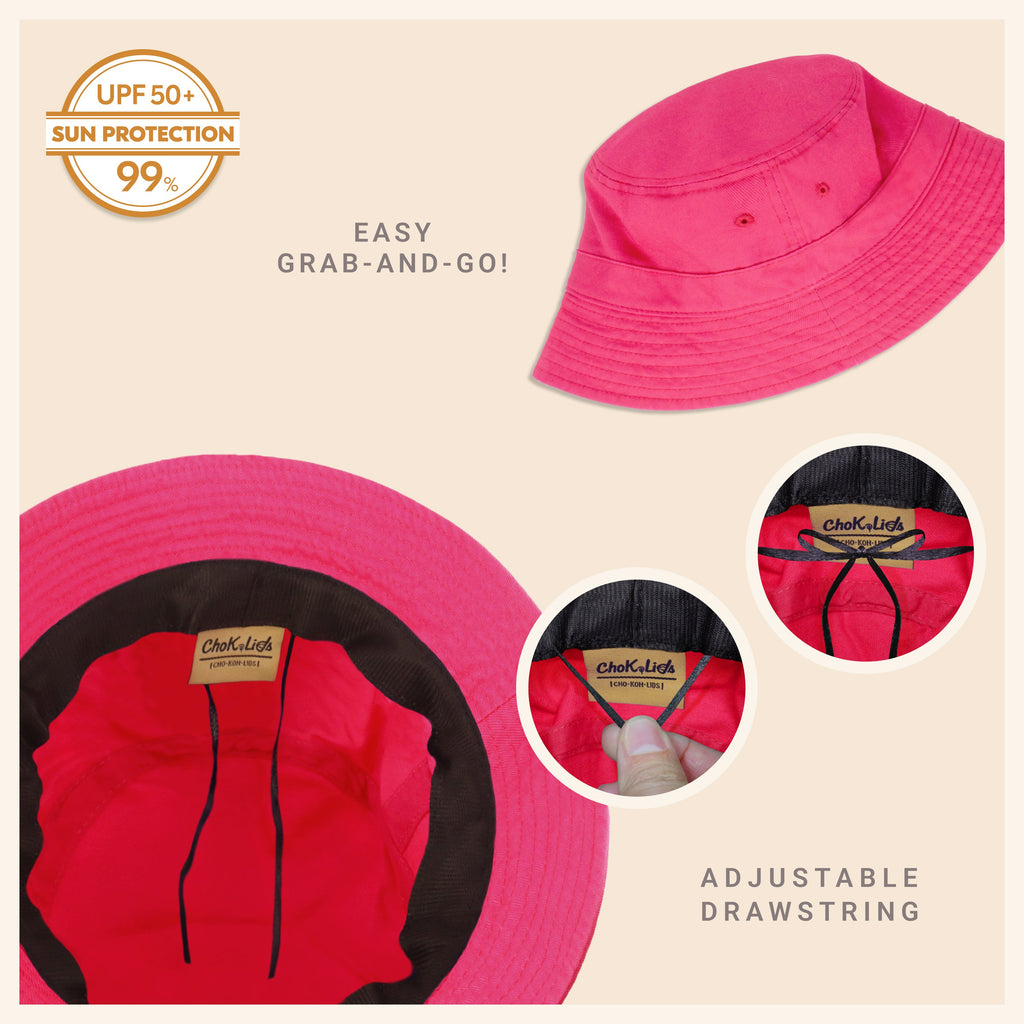 Classic Cotton Bucket Hat for Summer – Lightweight Cotton Sun Hat