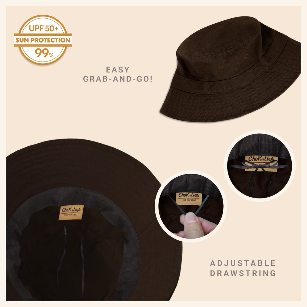 Classic Cotton Bucket Hat for Summer – Lightweight Cotton Sun Hat