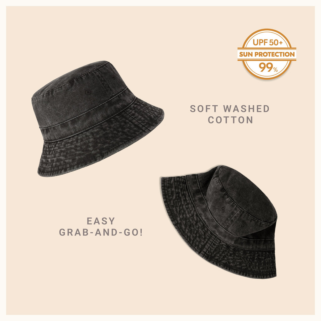 Classic Cotton Bucket Hat for Summer – Lightweight Cotton Sun Hat