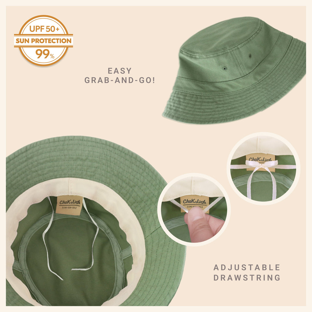Classic Cotton Bucket Hat for Summer – Lightweight Cotton Sun Hat