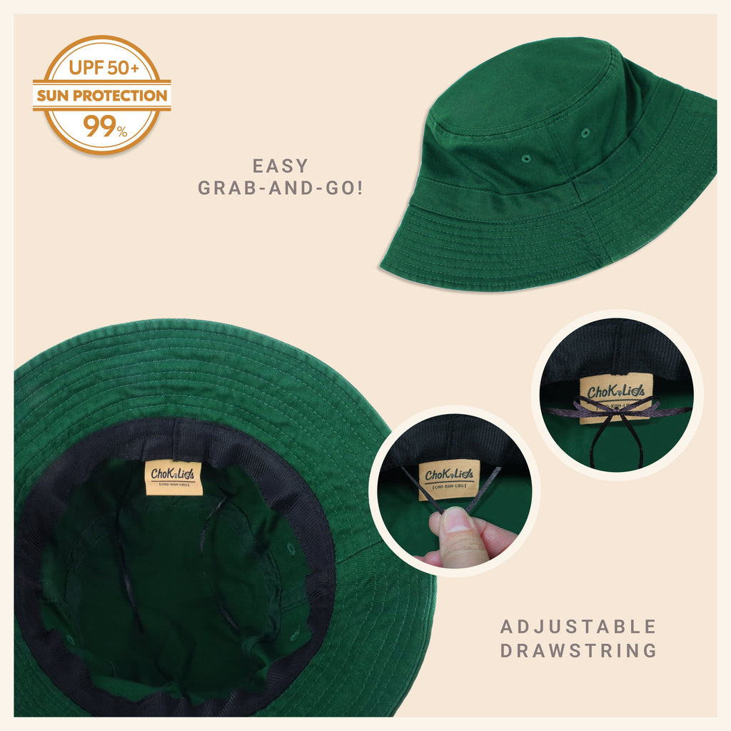 Classic Cotton Bucket Hat for Summer – Lightweight Cotton Sun Hat