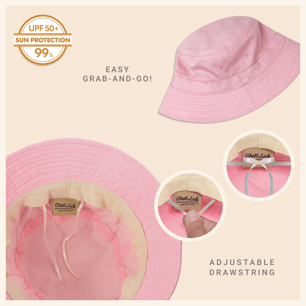 Classic Cotton Bucket Hat for Summer – Lightweight Cotton Sun Hat