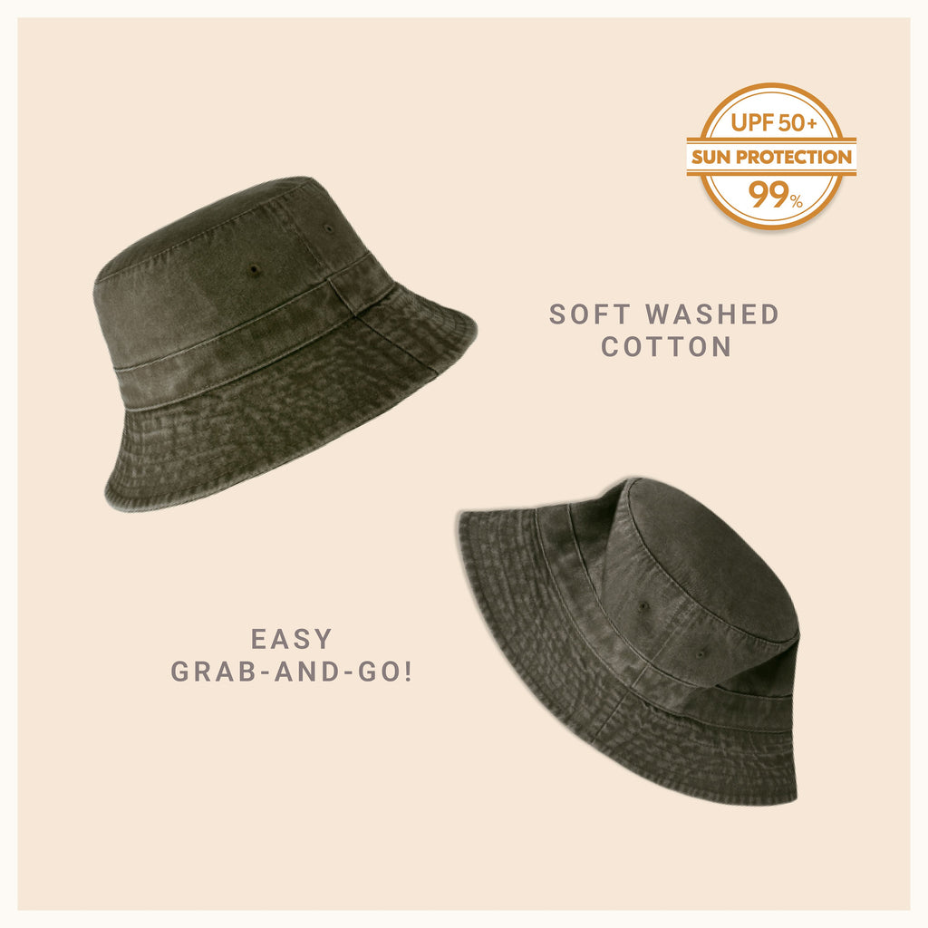 Classic Cotton Bucket Hat for Summer – Lightweight Cotton Sun Hat
