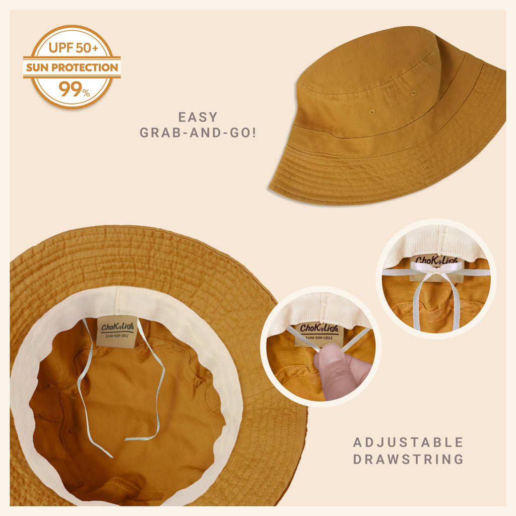 Classic Cotton Bucket Hat for Summer – Lightweight Cotton Sun Hat