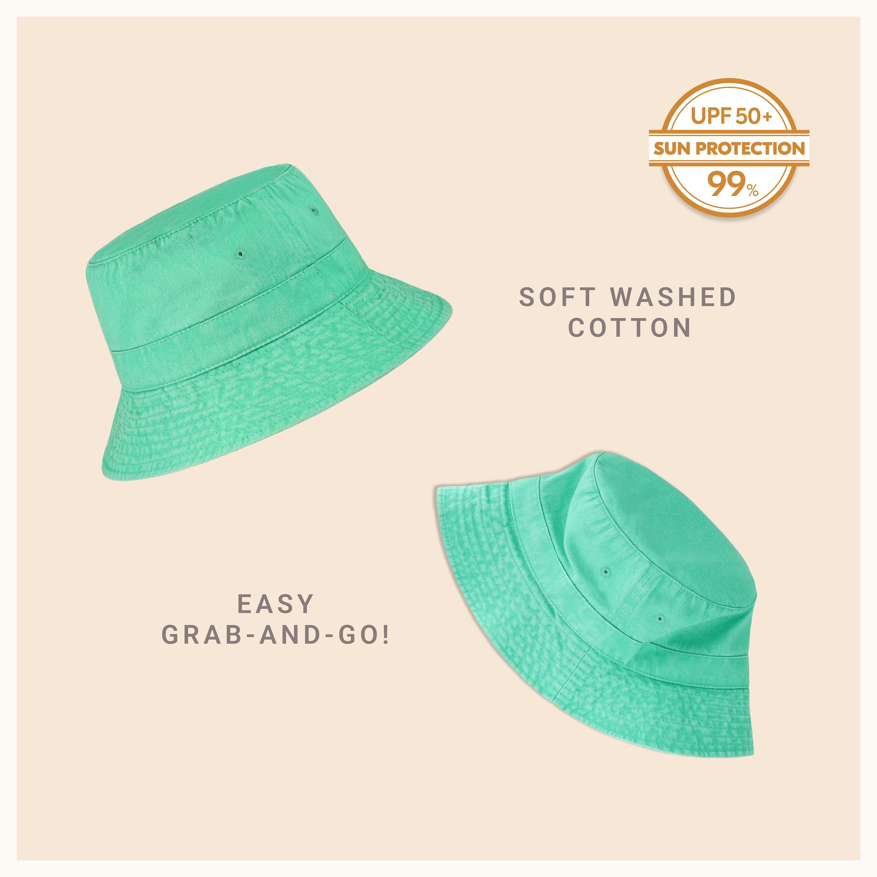 Classic Cotton Bucket Hat for Summer – Lightweight Cotton Sun Hat
