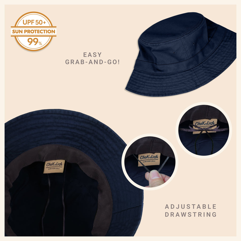 Classic Cotton Bucket Hat for Summer – Lightweight Cotton Sun Hat