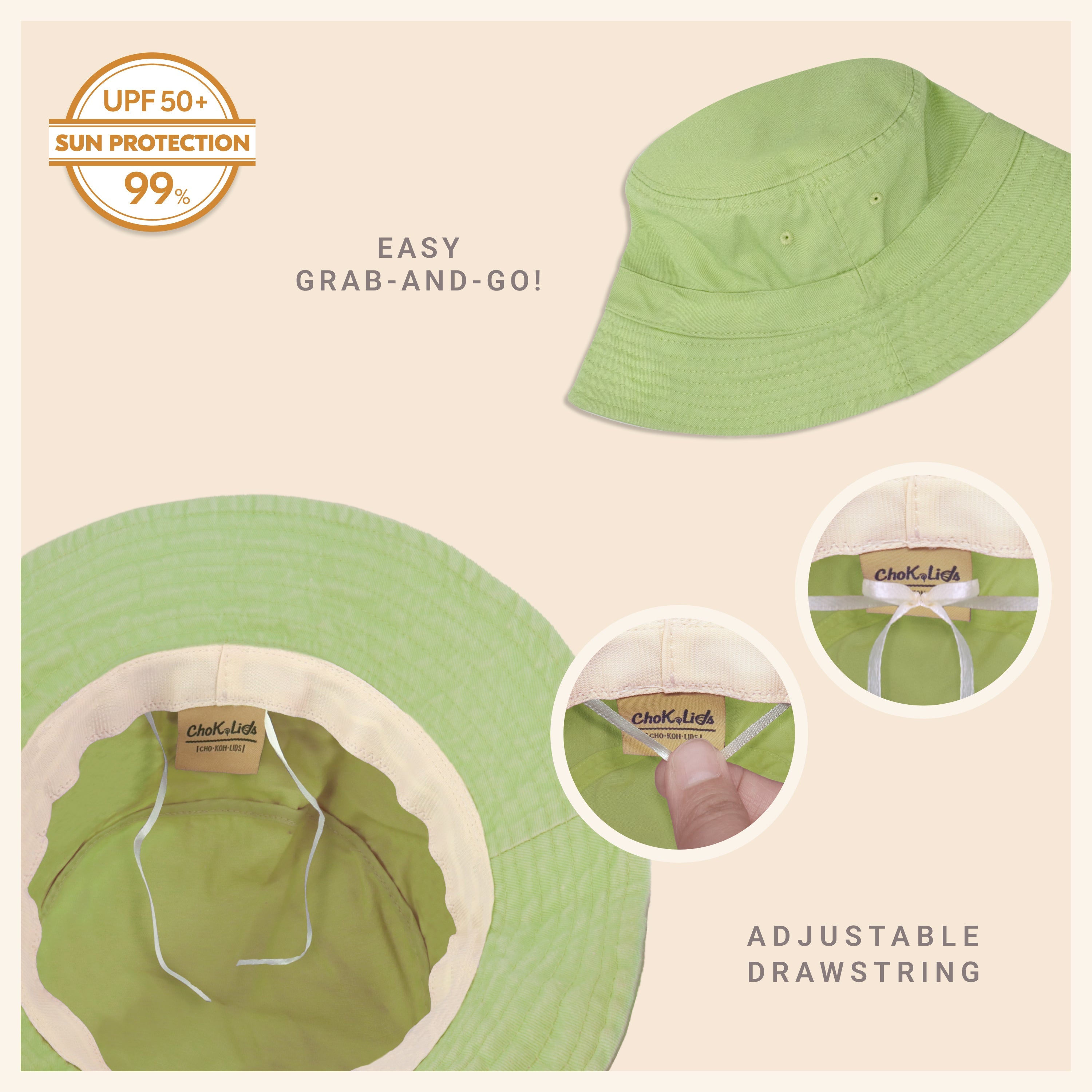 Classic Cotton Bucket Hat for Summer – Lightweight Cotton Sun Hat