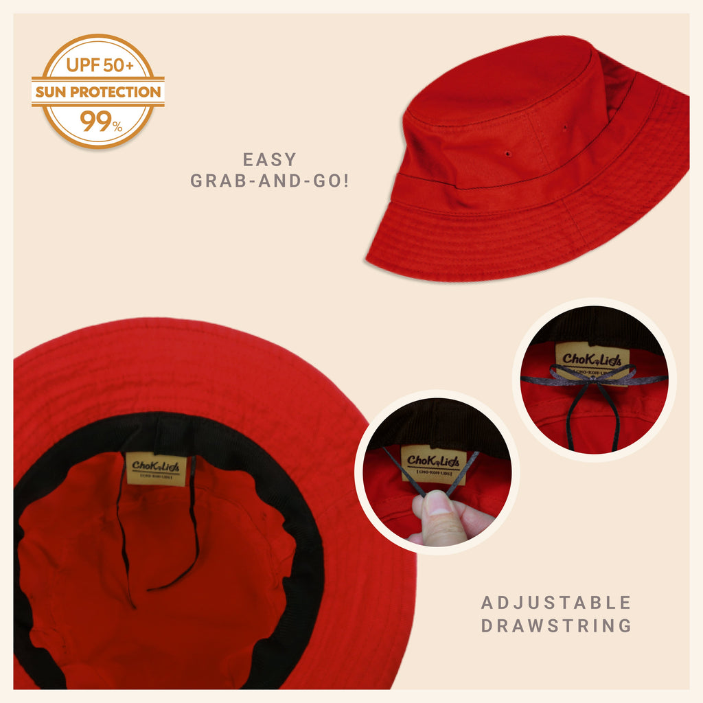 Classic Cotton Bucket Hat for Summer – Lightweight Cotton Sun Hat