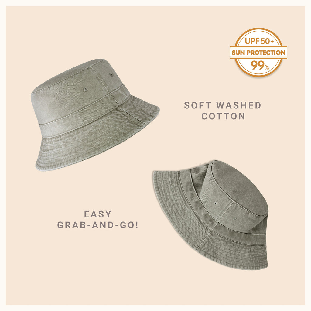 Classic Cotton Bucket Hat for Summer – Lightweight Cotton Sun Hat