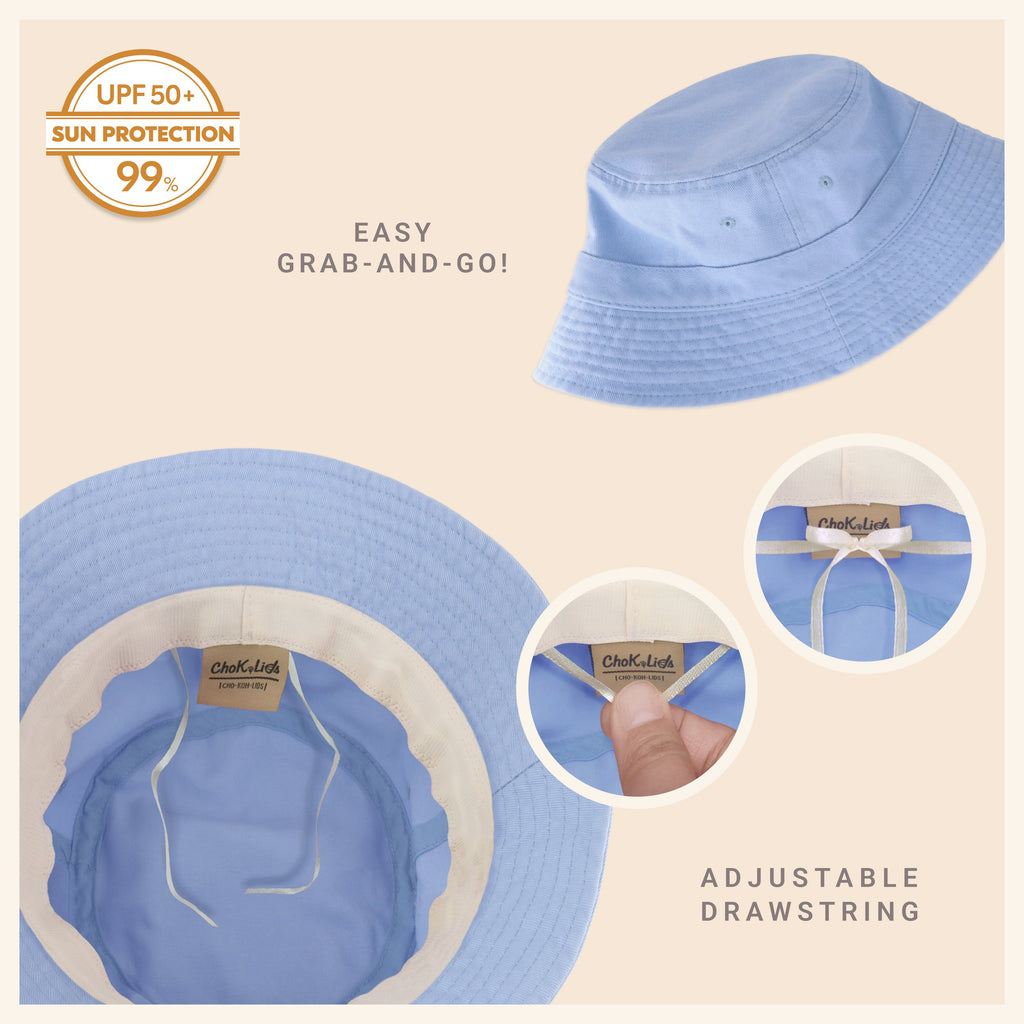 Classic Cotton Bucket Hat for Summer – Lightweight Cotton Sun Hat
