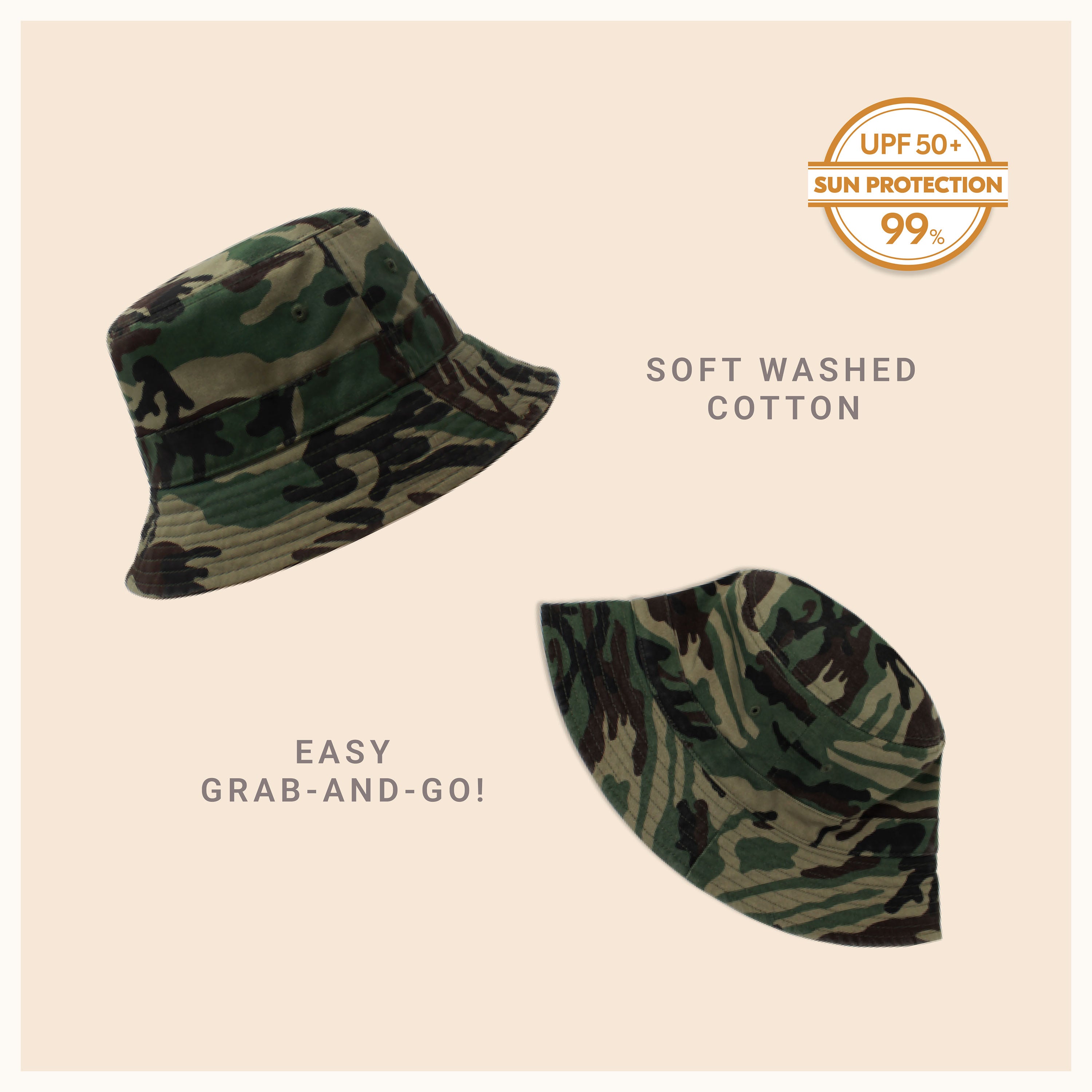 Classic Cotton Bucket Hat for Summer – Lightweight Cotton Sun Hat