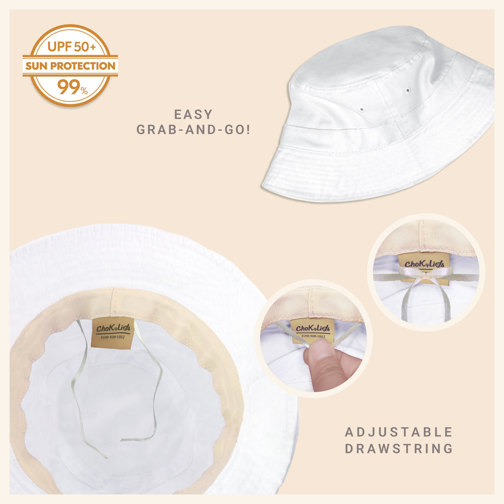 Classic Cotton Bucket Hat for Summer – Lightweight Cotton Sun Hat